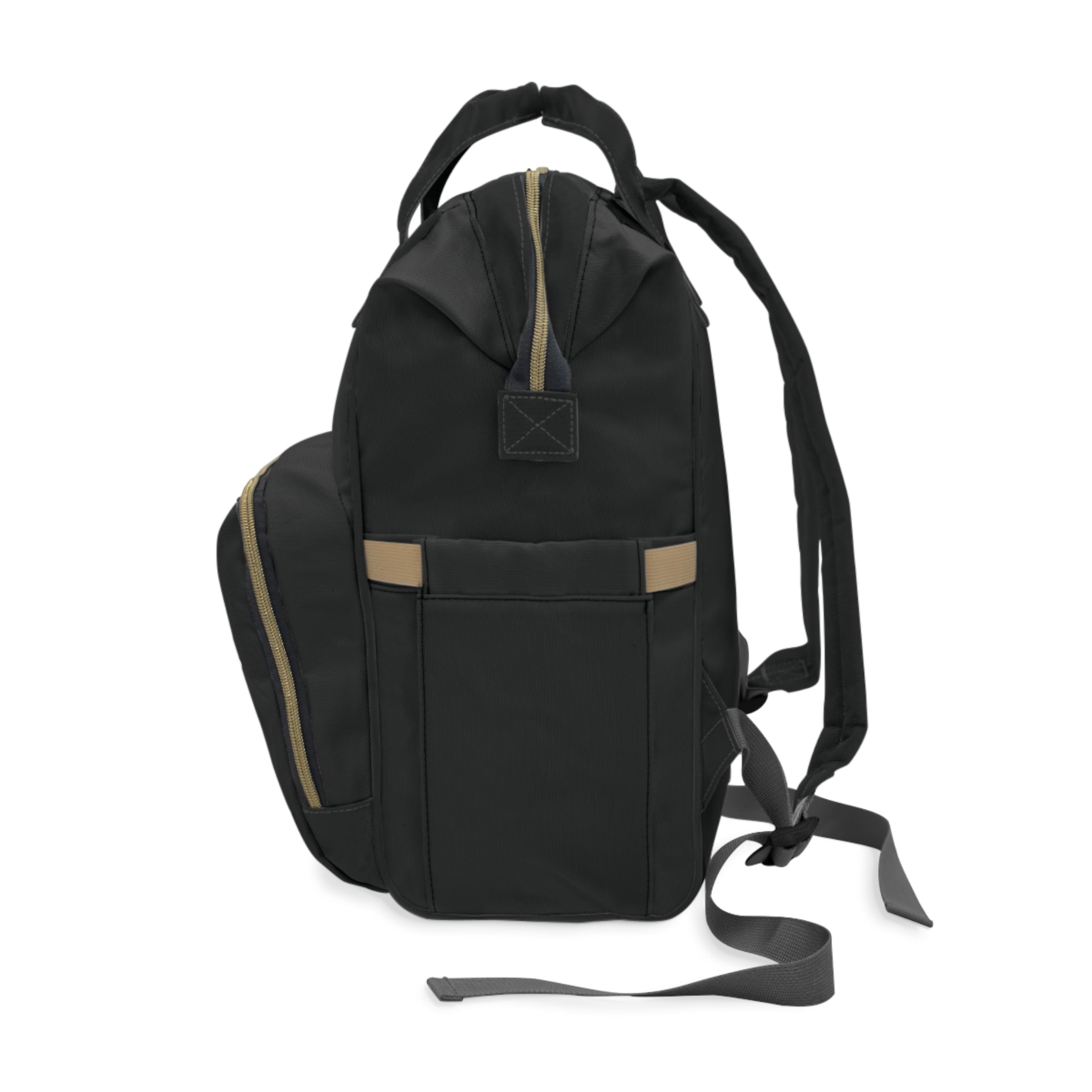 Royal Mom Diaper Backpack — Multifunctional Baby Changing Backpack with Crown & Roses Design