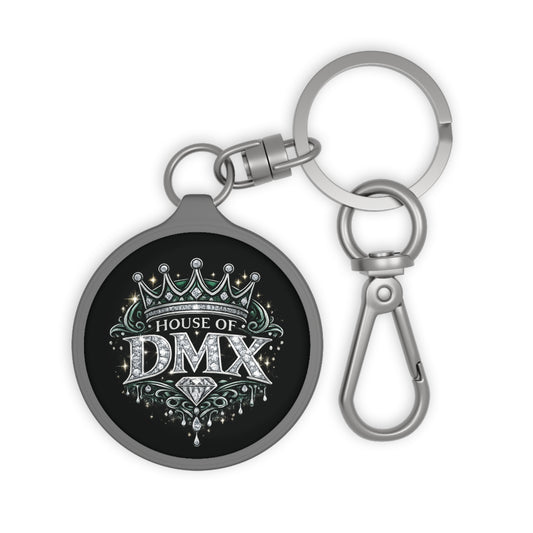 House of DMX Keychain Tag — Bling Crown Hip-Hop Fan Keyring