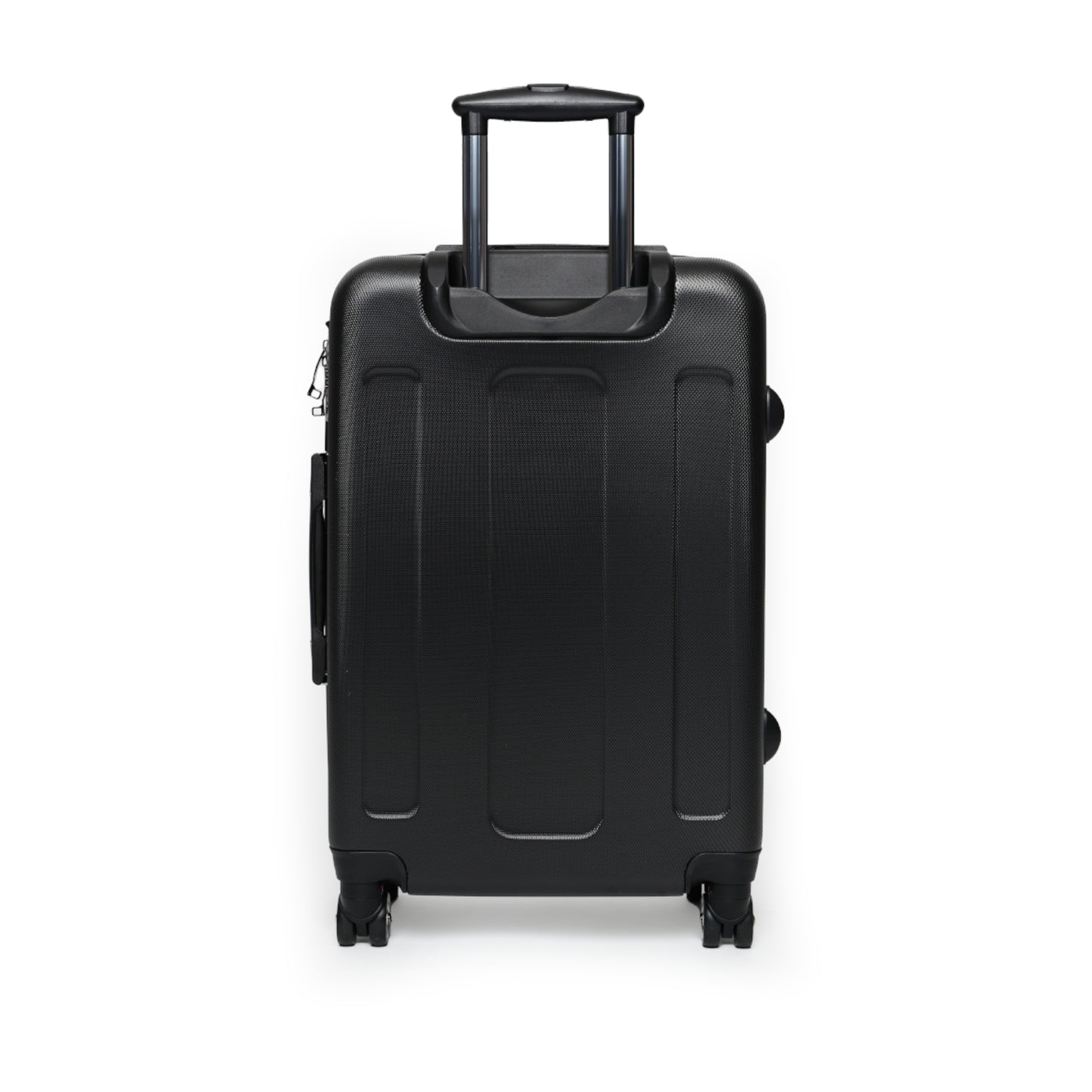 Black Carry-On Suitcase with Ornate Gold Baroque Monogram (HUMX)