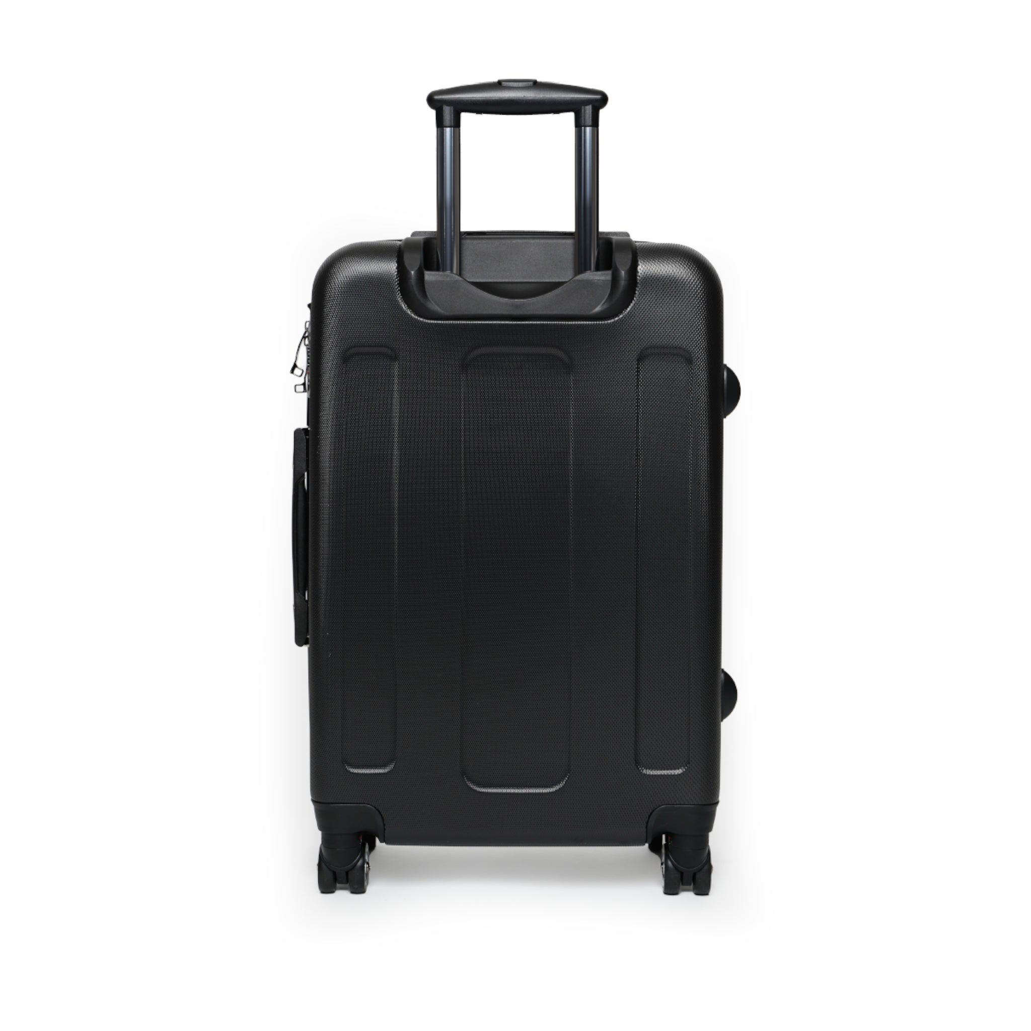 Black Carry-On Suitcase with Ornate Gold Baroque Monogram (HUMX)