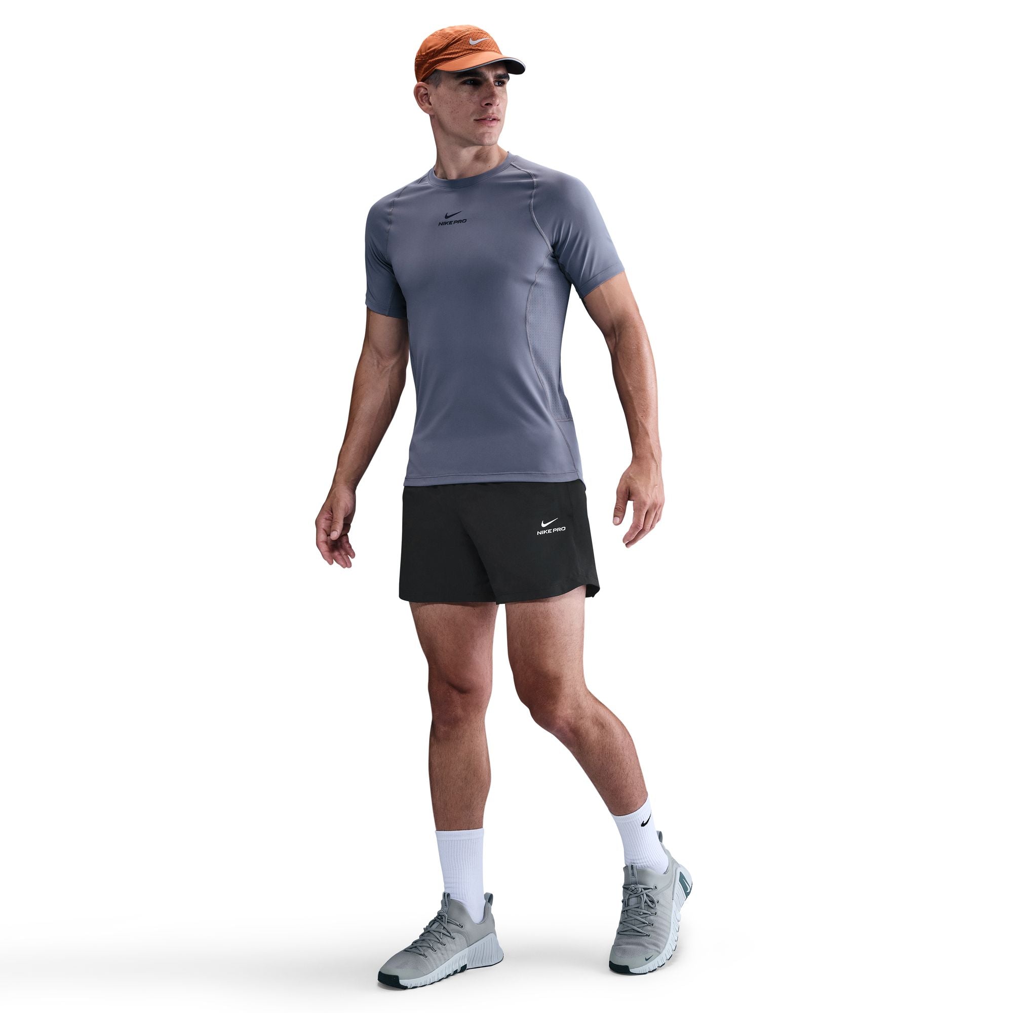 Nike Mens Pro Training 6" Shorts - Black/White