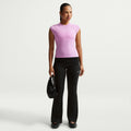 Nike Womens Chill Knit Tight Ribbed Pants - Black