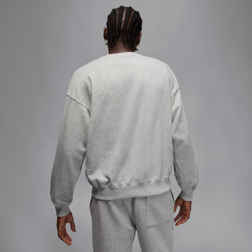 Air Jordan Mens Gamma Fleece Sweatshirt - Heather Grey