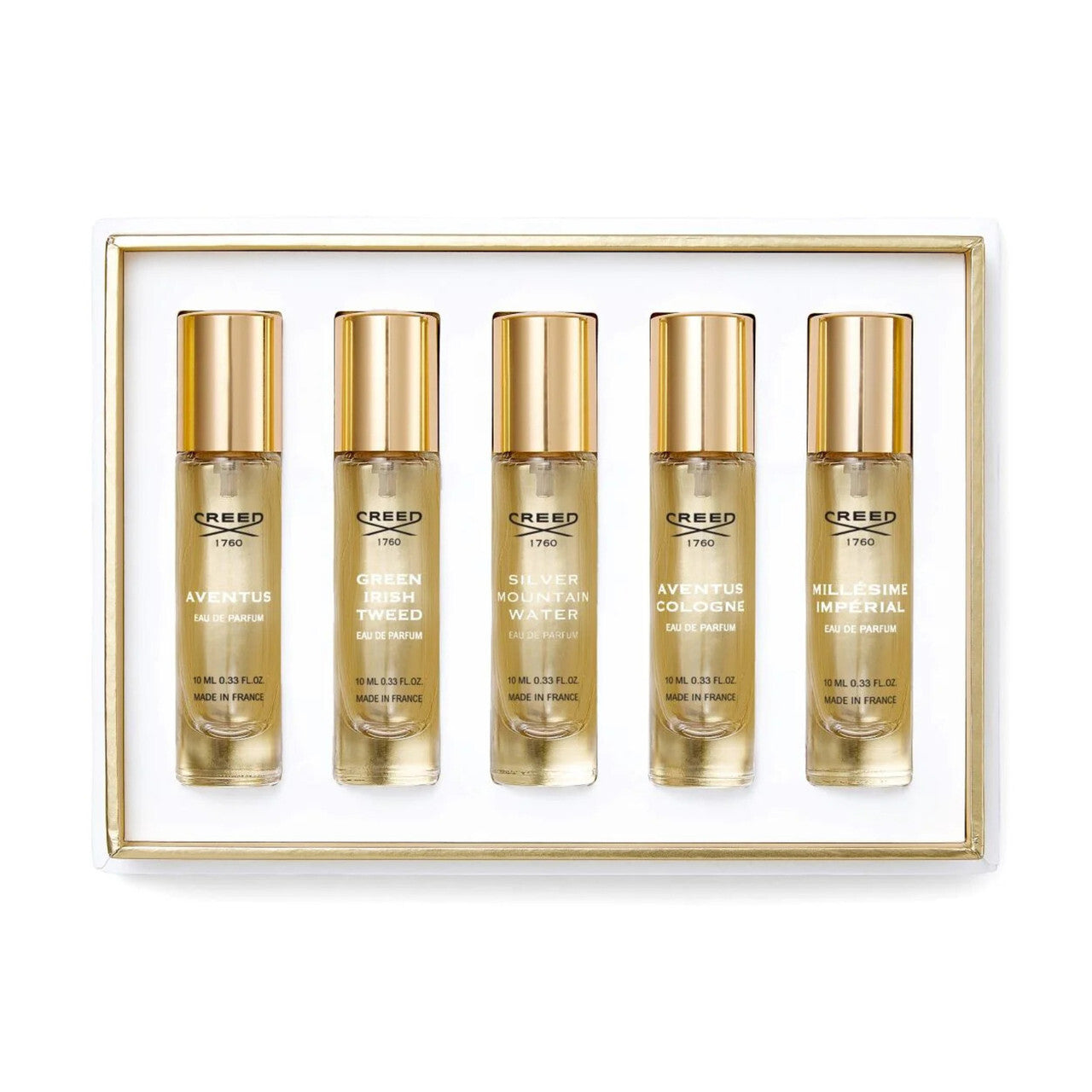 Creed 5-Piece Eau de Parfum Gift Set for Men (5 x 0.33 oz)