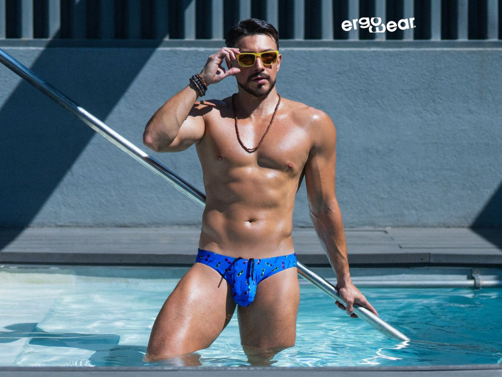 ErgoWear EW1767 X4D SW Swim Briefs Color Blue
