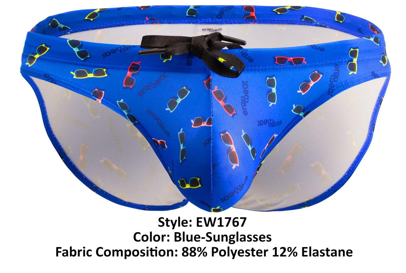 ErgoWear EW1767 X4D SW Swim Briefs Color Blue