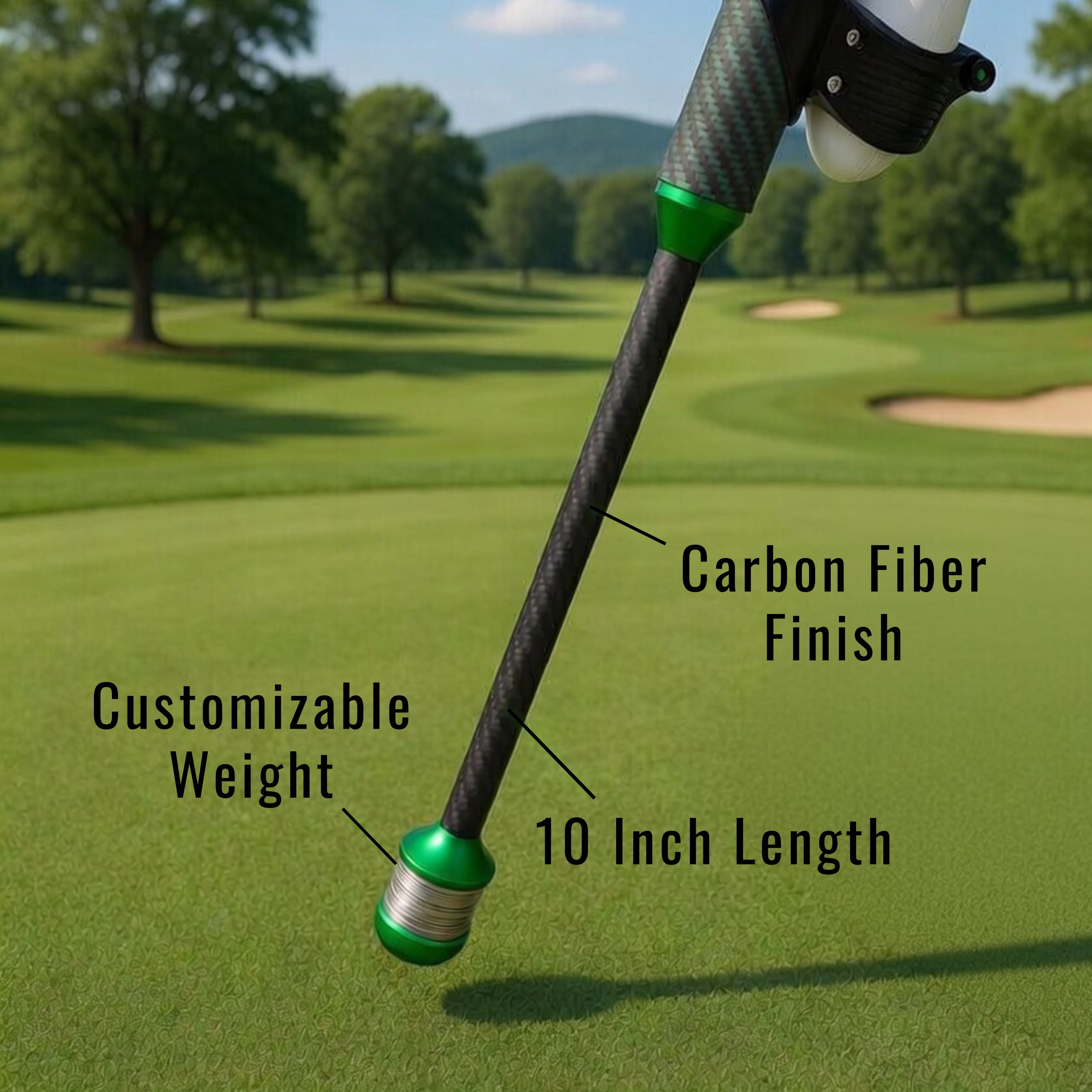 DriVR Elite - Adjustable VR Weighted Golf Club Handle Accessory - Compatible with Quest 2, 3/3s, and Pro
