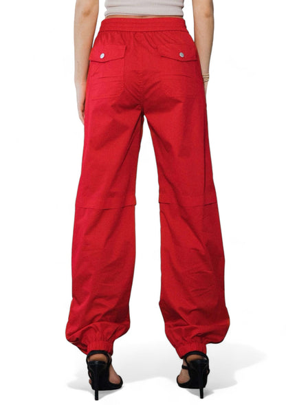 Elastic Waist Band Baggy Cargo Pants