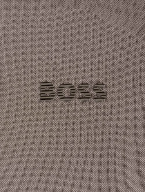 Boss Green Soody MIrror Hoodie - Coffee