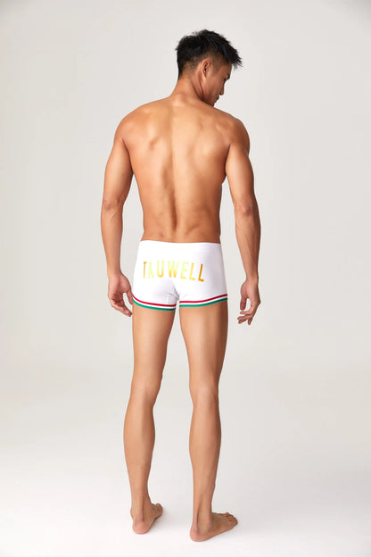 Men’s Cotton Boxer Briefs – Solid Color Streetwear Style
