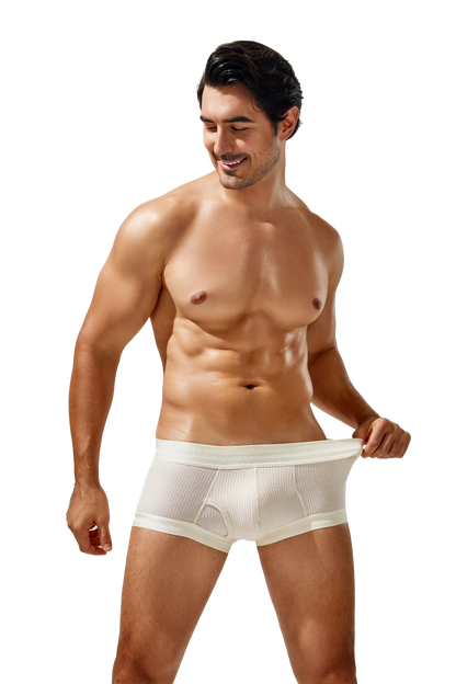 Men's Boxer Briefs , Breathable & Solid Colors