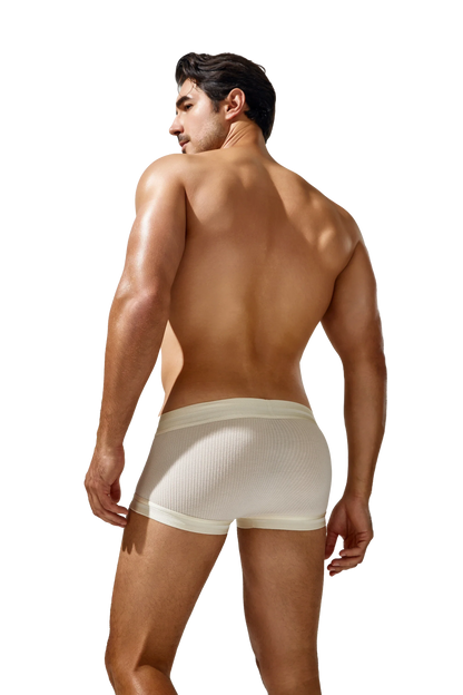 Men's Boxer Briefs , Breathable & Solid Colors