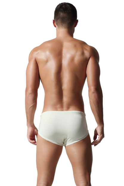 Men’s Solid Color Striped Briefs