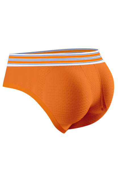 Men’s Mesh Briefs with Detachable Padding for Enhanced Shape