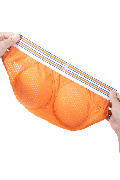 Men’s Mesh Briefs with Detachable Padding for Enhanced Shape