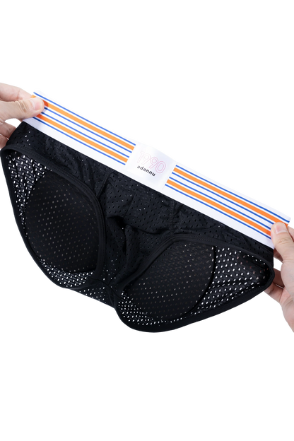 Men’s Mesh Briefs with Detachable Padding for Enhanced Shape