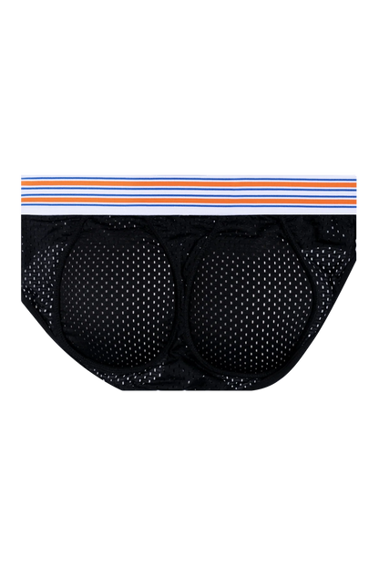 Men’s Mesh Briefs with Detachable Padding for Enhanced Shape
