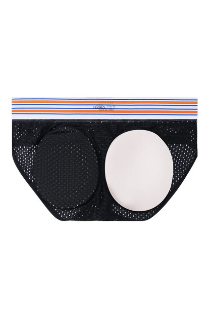 Men’s Mesh Briefs with Detachable Padding for Enhanced Shape