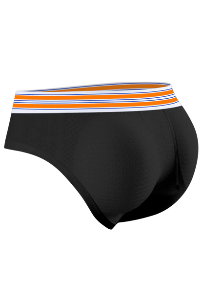 Men’s Mesh Briefs with Detachable Padding for Enhanced Shape