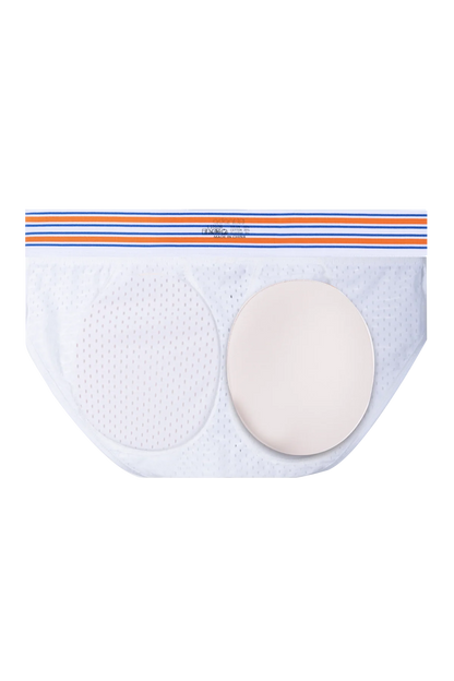 Men’s Mesh Briefs with Detachable Padding for Enhanced Shape