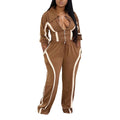 Women's Sports Cotton Two-piece Set Leisure Warm Suits