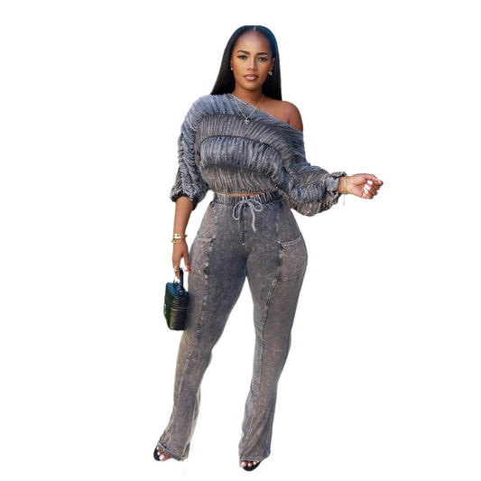 Women's Fashion Wear Pickled Old Sexy Loose Suits
