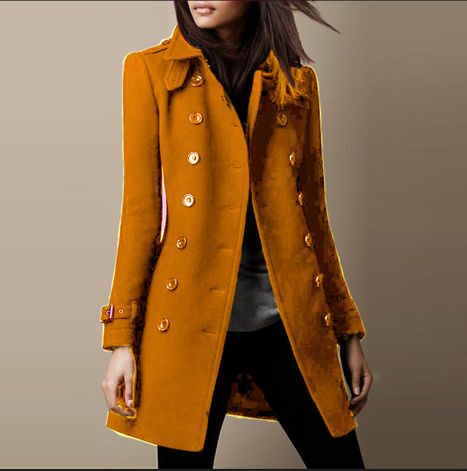 Women's Innovative Attractive Slouchy Woolen Mid-length Coats