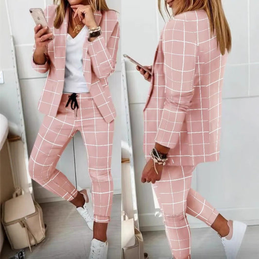 Women's Slouchy Casual Fashion Set Small Suits