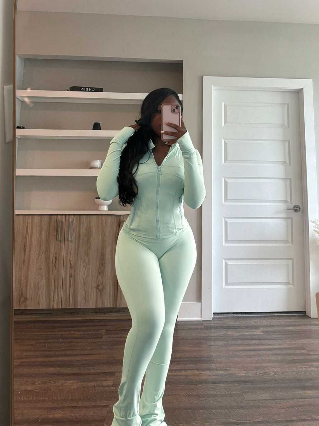 Women's Sports Leisure Sexy Tight Long-sleeved Horn Suits