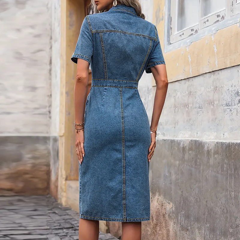 Women's Casual Denim Fashion Slimming Dress Dresses