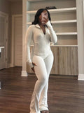 Women's Sports Leisure Sexy Tight Long-sleeved Horn Suits