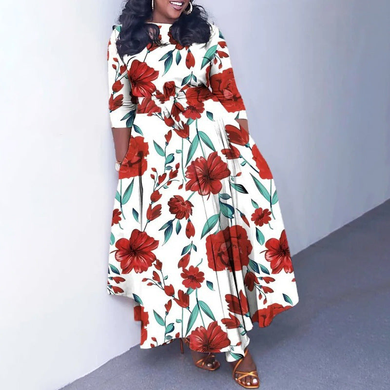 Women's Spring Fashion Elegant Graceful Printed Lace Skirts