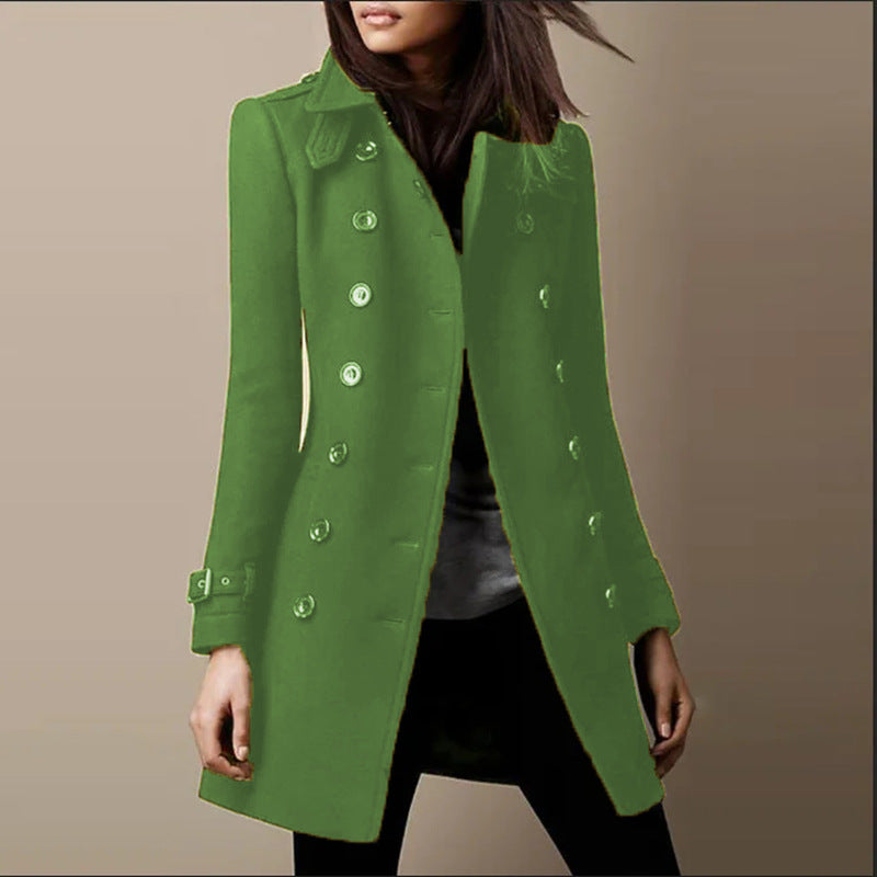 Women's Innovative Attractive Slouchy Woolen Mid-length Coats
