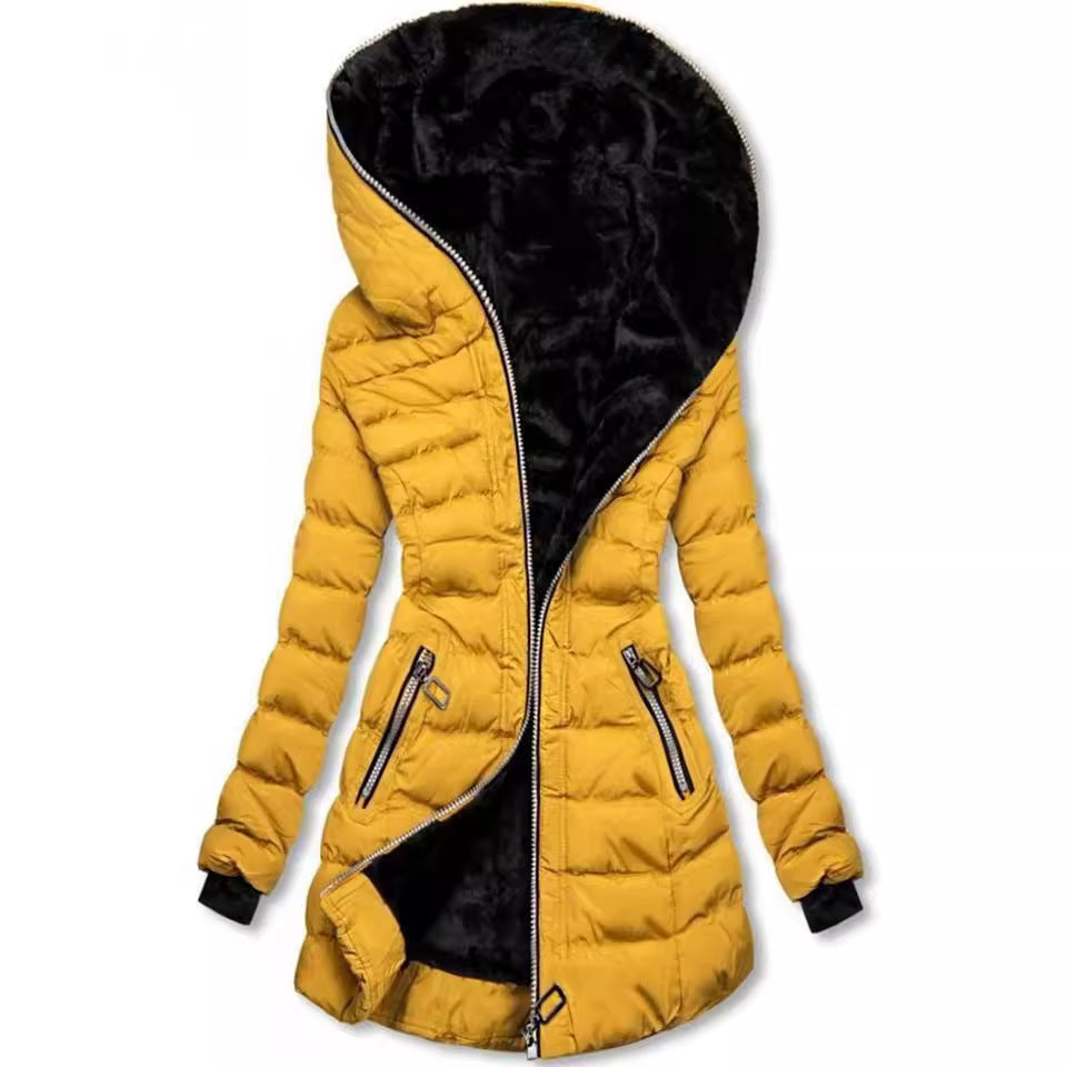 Hooded Long Sleeve Veet Cotton Clothes Coats