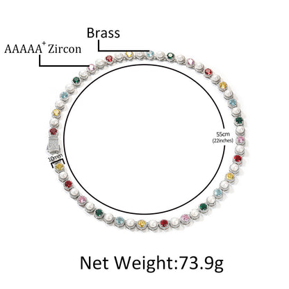 Creative multicolored pearl necklace