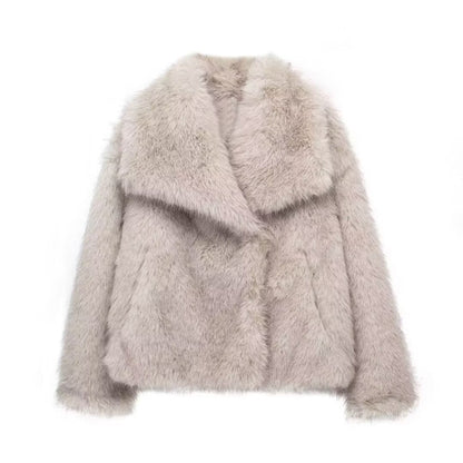 Women's Thick Lamb Wool Thickened Winter Furry Coats