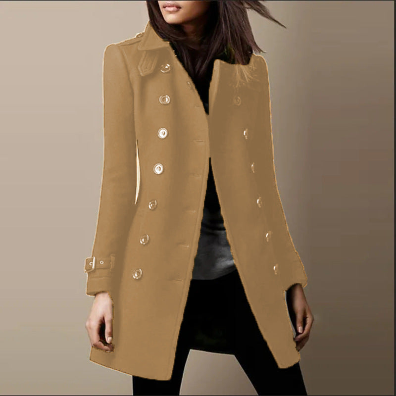 Women's Innovative Attractive Slouchy Woolen Mid-length Coats
