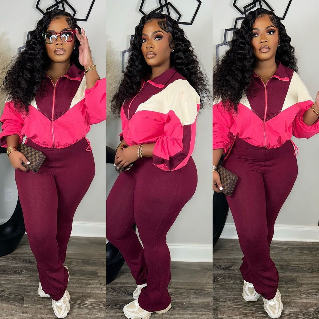 Women's Charming Fashion Lapel Zipper Trousers Suits