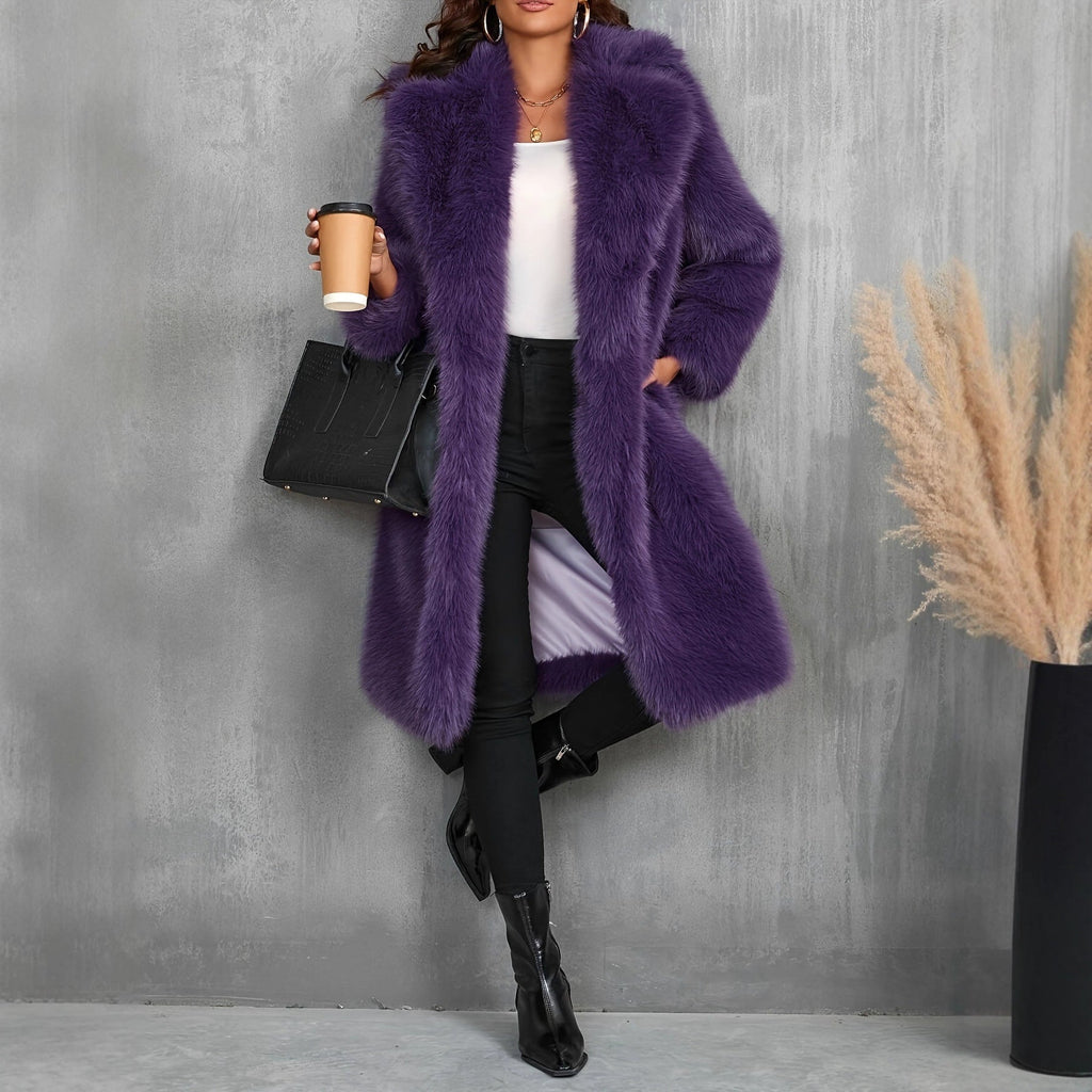 Imitation Fur Thick Fashion Casual Wear Coats