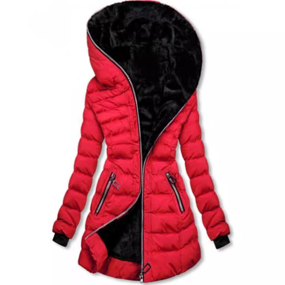 Hooded Long Sleeve Veet Cotton Clothes Coats