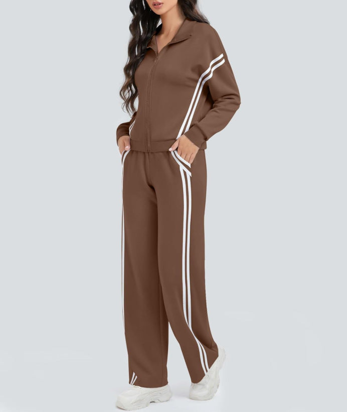 Women's Autumn Two-piece Sportswear Casual Trousers Set Suits