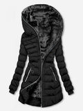 Hooded Long Sleeve Veet Cotton Clothes Coats