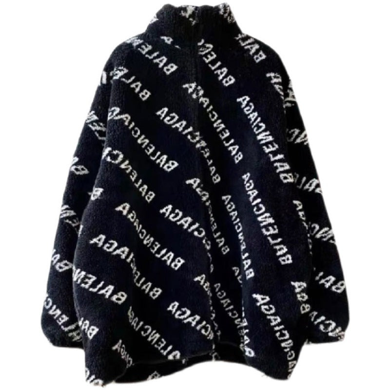 Women's Wool Fried Street Imitation Fur Loose Coats