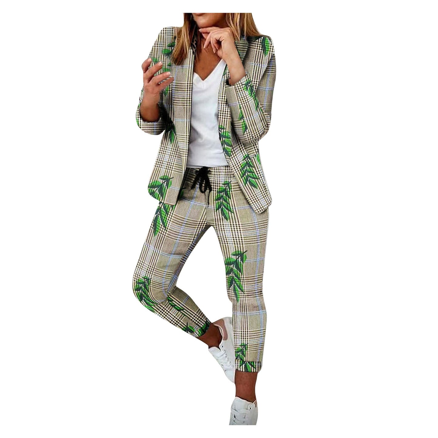 Women's Slouchy Casual Fashion Set Small Suits