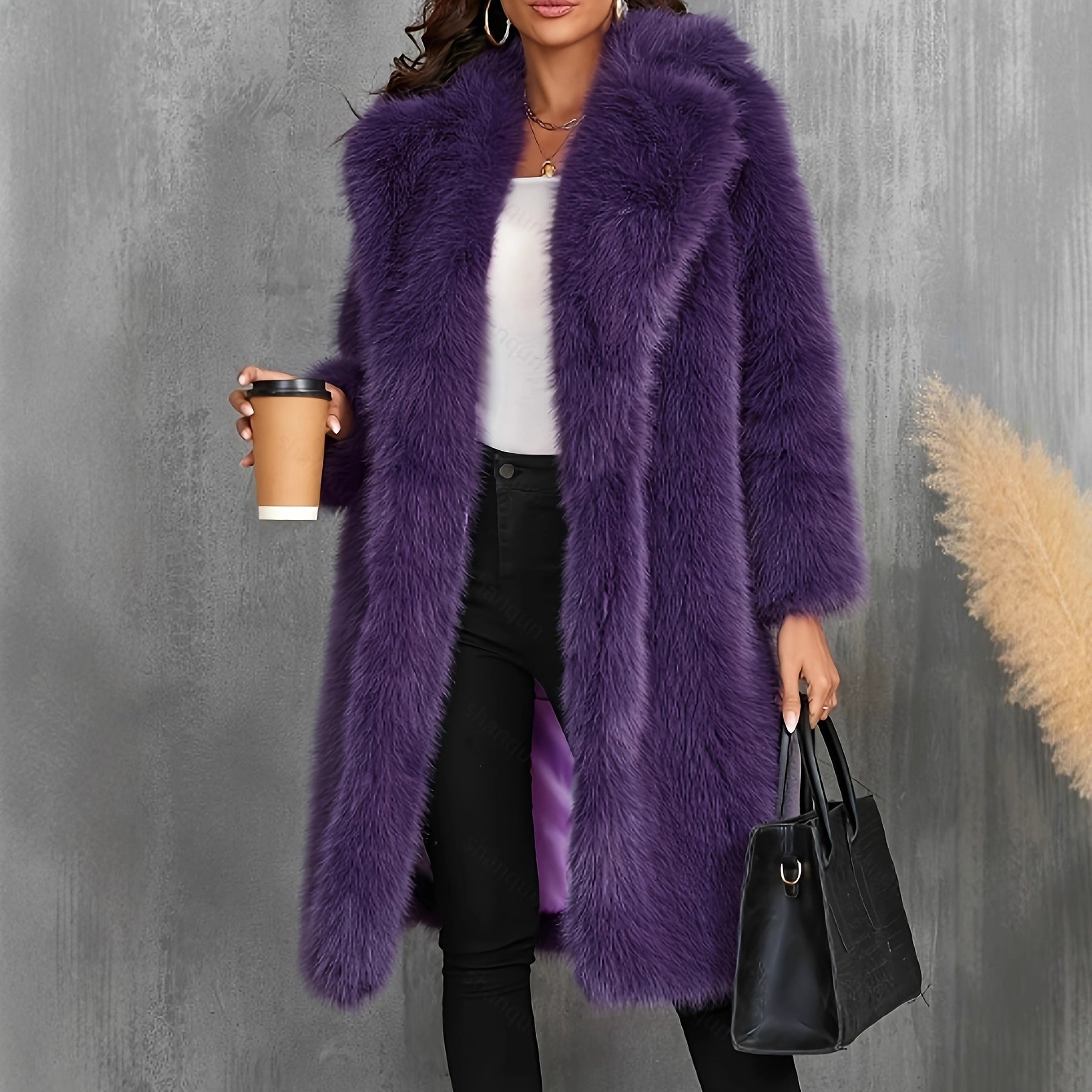 Imitation Fur Thick Fashion Casual Wear Coats