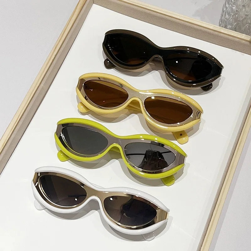 New Fashion Oval Cat Eye Sunglasses