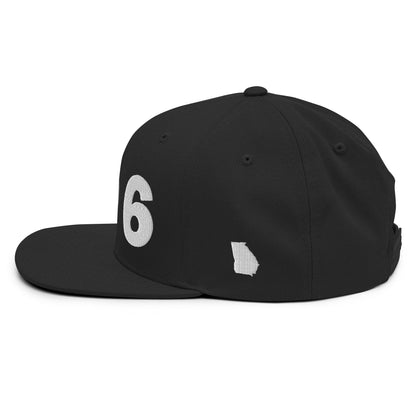 706 Area Code Snapback Hat