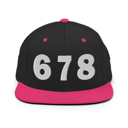 678 Area Code Snapback Hat