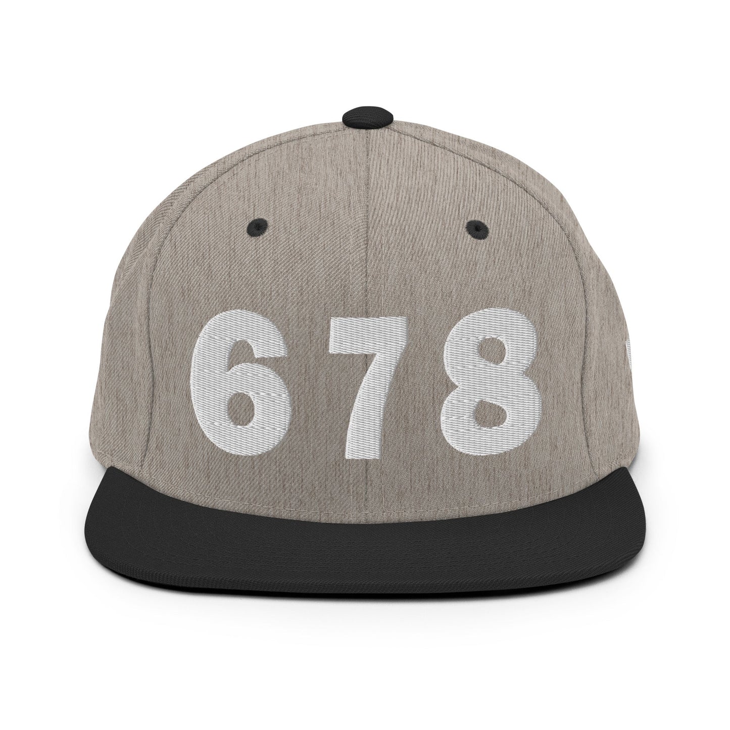 678 Area Code Snapback Hat