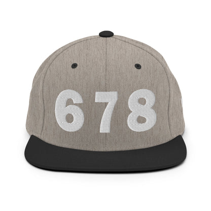 678 Area Code Snapback Hat